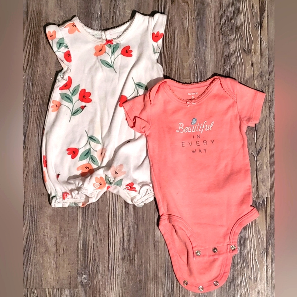 2 Carters Shirts with Snaps